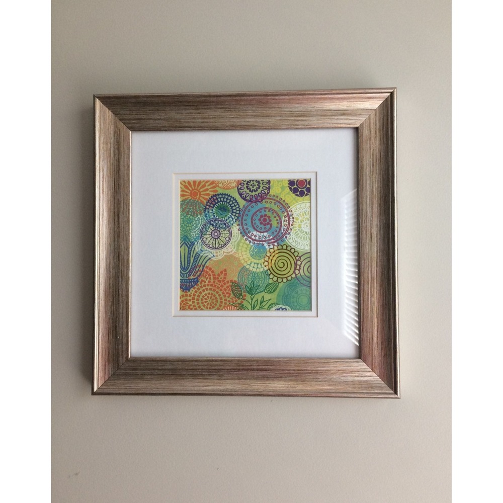 Circle of Flowers‎ Framed Modern Print